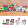 thumbnail image 4 of 4 Uds adornos de madera en miniatura de Navidad decoración Mini adorno colgante de Navidad Mini tren de madera decoraciones colgantes favores de fiest Vistoso, 4 of 8