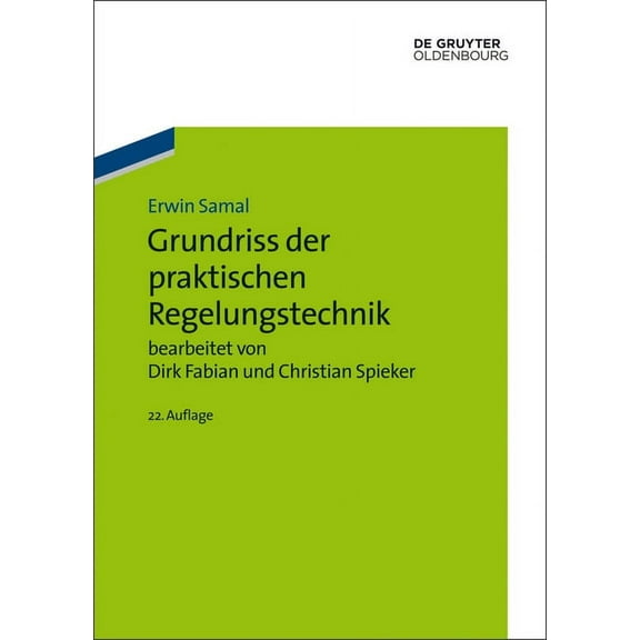 Grundriss der praktischen Regelungstechnik, (Hardcover)