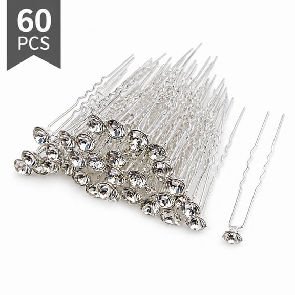 Kabuer Bridal Wedding Hair Pins Rhinestone Hair Clips Accessories for Women & Girls 50 Pcs