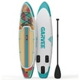 thumbnail image 3 of Garvee Inflatable Stand-up Paddle Board, 10.6' x 32'' x 6'', with Camera Mount, White & Green, 3 of 8