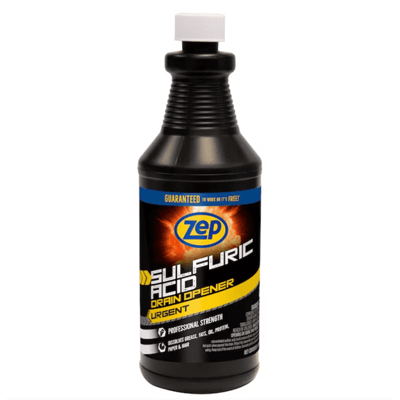 Zep Sulfuric Acid Drain Opener 32 Ounce(s) Drain Cleaner Pour bottle