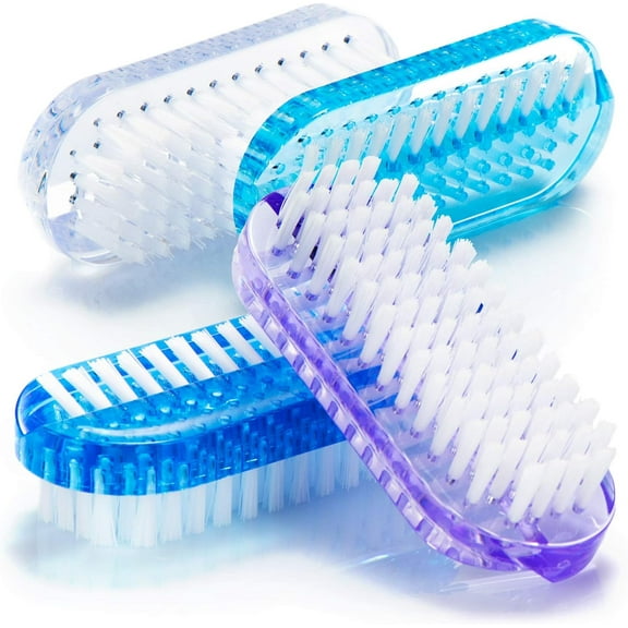 Handle for Easy Use Scrub Brush, Portable And Practical Tool With Two Sided Nail Brush For Thorough Cleaning, Versatile Scrub Brushes For Manicure, Pedicure, And Household Use,