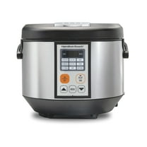 Hamilton Beach Digital MultiCooker, 20 Cup Rice Cooker, Slow Cooker, Steamer Sauté, Hot Cereal, Soup, & More