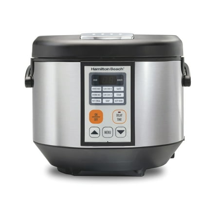 Hamilton Beach Digital MultiCooker, 20 Cup Rice Cooker, Slow Cooker, Steamer Sauté, Hot Cereal, Soup, & More