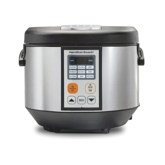 Hamilton Beach Digital MultiCooker, 20 Cup Rice Cooker, Slow Cooker, Steamer Sauté, Hot Cereal, Soup, & More