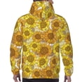 thumbnail image 7 of Pofeuu Sunflowers1 Print Mens Casual Hooded Collar Drawstring Hoodies Pullover Sweatshirts Casual Long Sleeve Shirts-Medium, 7 of 7
