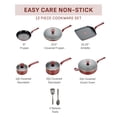 thumbnail image 2 of T-fal Easy Care Nonstick Cookware, 12 piece Set, Red, B089SC64, 2 of 10