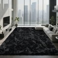 thumbnail image 5 of Shag Area Rugs for Bedroom Living Room,4X6 Ultra Soft Fluffy Area Rugs for Dorm, Indoor Carpet Nursery Rugs for Kids Room Home Decor,Black, 5 of 18