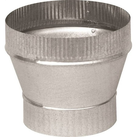 - Imperial GV1358 Taper Stove Pipe Increaser, 5 X 6 in, Large End Crimped, 26 ga, Galvanized