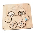 thumbnail image 2 of Tablero ocupado Montessori, juguete sensorial, accesorios de bricolaje, Material de actividades de aprendizaje, habilidad práctica para niños, niños, , Engranajes de coch Engranajes de coche CUTICAT material de tablero ocupado, 2 of 8