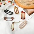 thumbnail image 5 of French Concord Flat Hair Clips - 6PCS Curved Hair Claw No Slip Hair Clips Strong Hold Clip Hair Claw for Women, 5 of 8