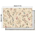 thumbnail image 5 of Pioneer Flower Floral Print Pattern Summer Placemats Table Placemats Set Of 6-Linen Kitchen Washable Placemats Table Mats 12x18 Inch Non-Slip Heat Resistant, 5 of 5