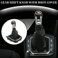 thumbnail image 2 of 6 Speed Manual Shift Knob with Boot Cover - Stick Shifter Knob - for VW Golf 5 2003-2008 Faux Leather, 2 of 6