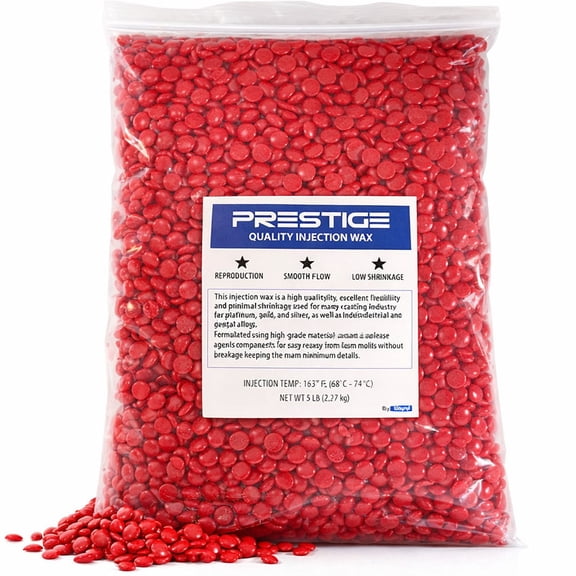 PRESTIGE Red Jewelry Casting Injection Wax Beads Pellets 1 Pound