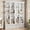 Gray, variant on 78" Tall Gray Farmhouse Display Cabinet with Glass Doors & Adjustable Shelves - Living Room Dining Room
