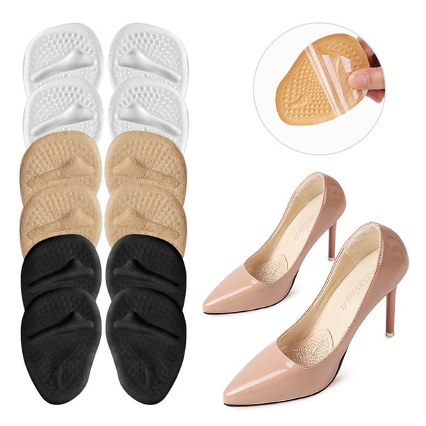 Metatarsal Pads Ball of Foot Cushions (12 Pairs), Non-Slip High Heel Cushion Inserts Women, One Size Fits All Shoe Inserts for Women and Men, Reusable Foot Pads All Day Pain Relief and Comfort LingWen 9024736132027