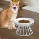 thumbnail image 1 of Cuenco elevado para comedero para gatos, plato de cerámica, estante de hierro, desmontable, resistente, versátil, superficie lisa, base estable para Estilo A Yinane Comedero para gatos, 1 of 8