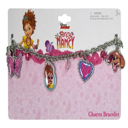 Disney Fancy Nancy Metallic Charm Bracelets Girls Dress-Up Toys & Games (4 Pcs)