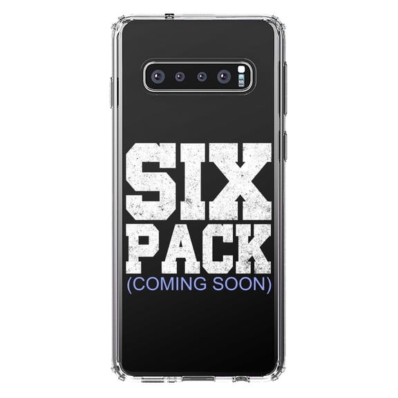 DistinctInk Clear Shockproof Hybrid Case for Samsung Galaxy S10 (6.1" Screen) - TPU Bumper Acrylic Back Tempered Glass Screen Protector - Six Pack (Coming Soon)