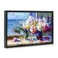 thumbnail image 4 of Stupell Industries Blossoms By The Sea Botanical & Floral Painting Black Floater Framed Art Print Wall Art, 25 x 17, 4 of 10