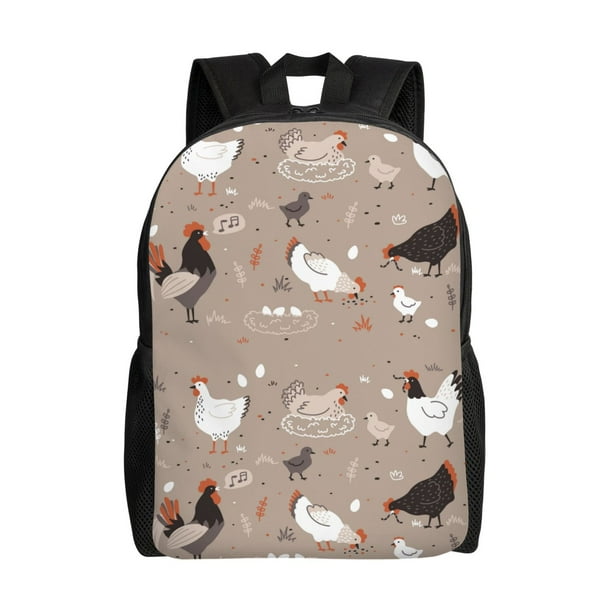 Fotbe Chicken Mochila de Viaje para Laptop, Mochila Ejecutiva Delgada y Resistente 15.6"