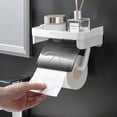 thumbnail image 2 of Injueey Soporte de rollo Montaje en pared Cajas de toallas de baño Servilleteros Accesorios Estante Soportes Almacenamiento de accesorios Juegos de accesorios de baño Verde ostra Verde ostra, 2 of 6