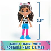 Gabby’s Dollhouse, On-The-Go Dollhouse, 12-inch Playset with Collectible Gabby Figure, Furniture & Stickers