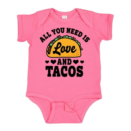 

Inktastic Valentine s Day All You Need is Love and Tacos Gift Baby Boy or Baby Girl Bodysuit