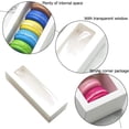 thumbnail image 4 of Caja de macarrones TUNC Caja de galletas de 12 piezas con ventana blanco, 4 of 5