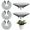 Black, variant on 5 Pack Strawberry Plant Supports for Raised Bed Gardening, Vertical Plant Stand, Plastic Strawberry Growing Frame Racks for Growing Strawberries and Vegetables Gardening Gift
