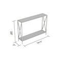 thumbnail image 5 of Safdie & Co. Console Table 39.5L Dark Taupe 1 Shelf Black Metal, 5 of 5