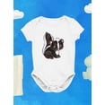 thumbnail image 3 of Small Skunk Sketch Bodysuit Infant -Image by Shutterstock,  Newborn, 3 of 4
