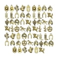 thumbnail image 3 of 60 colgantes con dijes de vaquero occidental, accesorios de bricolaje vintage para hacer joyas. Oro, 3 of 9