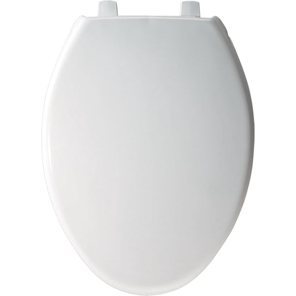 Elongated Closed Front Toilet Seat in White