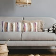thumbnail image 2 of LR Home Nomad 14" x 36" Rainbow Striped Cotton Blend Adult Decorative Throw Pillow, 2 of 9