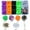 B, variant on Halloween Beads for Bracelet Jewelry Making Set Colorful Round Halloween Beads with 1 Roll Elastic String Cord Beads Kit for DIY Arts Crafts