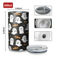 thumbnail image 4 of 20oz Coffee Tumblers Halloween Ghosts and Bats Pattern Stainless Steel Vacuum Insulated Travel Tumbler Coffee Cups Mug with Lid and Straw with Cleaning Brush for Cold & Hot Drinks, 4 of 5