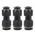 thumbnail image 1 of Reducing Coupler Straight Pneumatic Connector, Easy To Install Professional Design Push In Straight Fit  For  Treatment PU12-12, 1 of 8