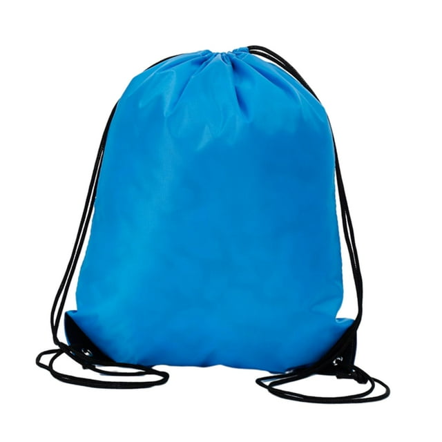 Sac à Cordon, Sac à Dos à Cordon, Sac de Jour Décontracté Grand Sac Sac de Sport Sac de Gym Sac à Dos pour Hommes, Enfants, Randonnée Plage Plein Air Bleu