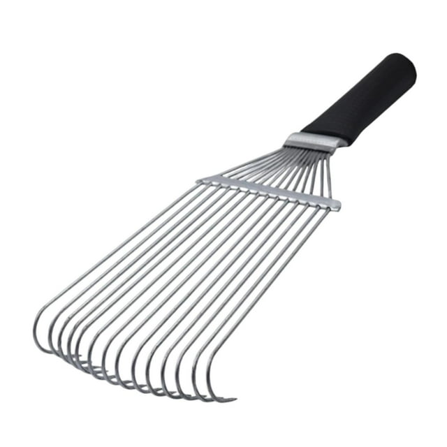 BELOVING Horse Hair Grooming Comb Rake Metal Versatile Hair Remover for Cow Sheep Pet 32.5cmx13cm