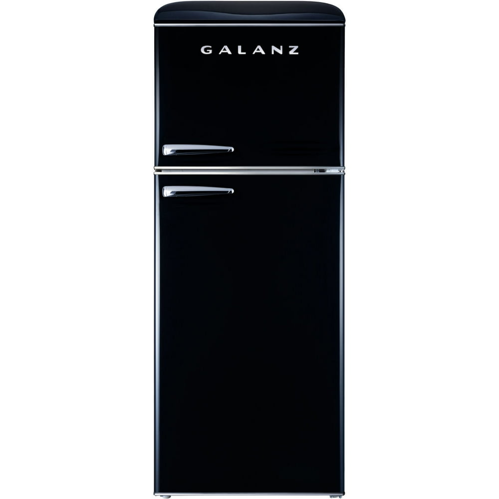 Galanz 10Cu. Ft. Top Mount RetroStyle Refrigerator, Black