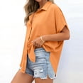 thumbnail image 6 of cocolona Off the Shoulder Summer Tops for Women Short Sleeve V Neck Lace Shirts Dressy Casual Solid Color Blouses, 6 of 6