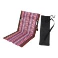 thumbnail image 4 of jinwen Chaise de Camping Pliante avec Dossier Portable pour Cour Randonnée Bain de Soleil Bord Brun, 4 of 9