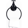 thumbnail image 4 of RABBITH Vintage Industrial Style Towel Ring Rustic Pipe Hand Towel Holder Wall Mounted Hand Towel Rack for Bathroom Black, 4 of 7
