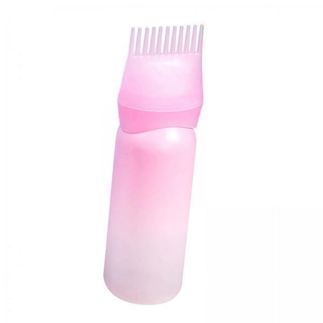 Peine para teñir el cabello,Botella aplicadora de peine de raíces para salón de belleza en casa,Botella dosificadora de tinte para el cabello con aplicador de aceite para el cabello,Cepillo