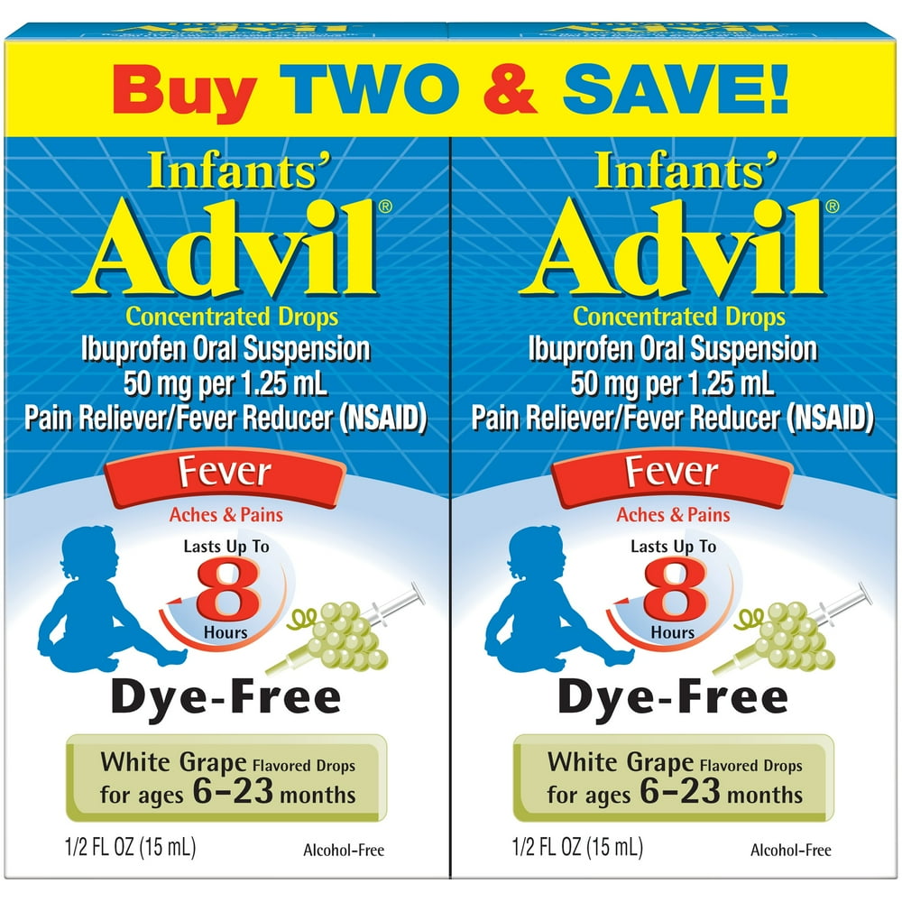 Infants' Advil® Concentrated Drops Fever Reducer/Pain Reliever