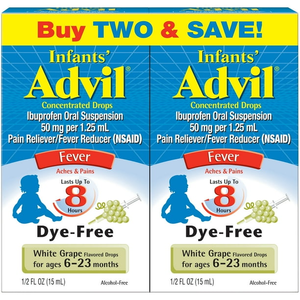 Infants' Advil® Concentrated Drops Fever Reducer/Pain Reliever