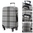 thumbnail image 5 of Black Gray and White Checkered Pattern Luggage Cover Fashion Suitcase Cover Baggage Covers Fit 25-28 Inch Luggage (Go Travel), 5 of 5