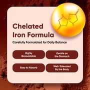 WeightWorld Iron Bisglycinate 28mg, Blood Health, Energy Supplement, Gentle Chelated Ferrous Bisglycinate, 400 tablets