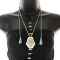 thumbnail image 3 of Mi Amore Tassel Statement-Necklace Multicolor/Gold-Tone, 3 of 3